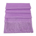 Light Purple Cashmere and Pashmina Scarf - TCG London