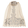 Light Stone Cut-Out Design Pashmina Cashmere Stole - TCG London