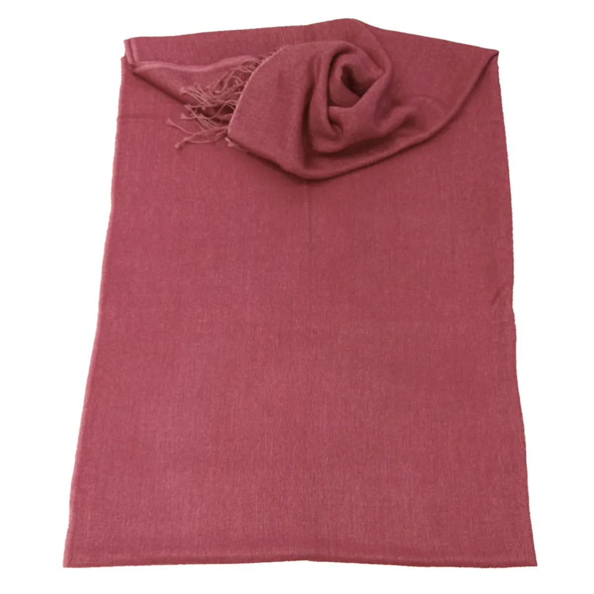 Maroon Cashmere and Silk Pashmina Shawl - TCG London