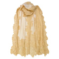 Cream Lace Pure Pashmina Cashmere Shawl - TCG London