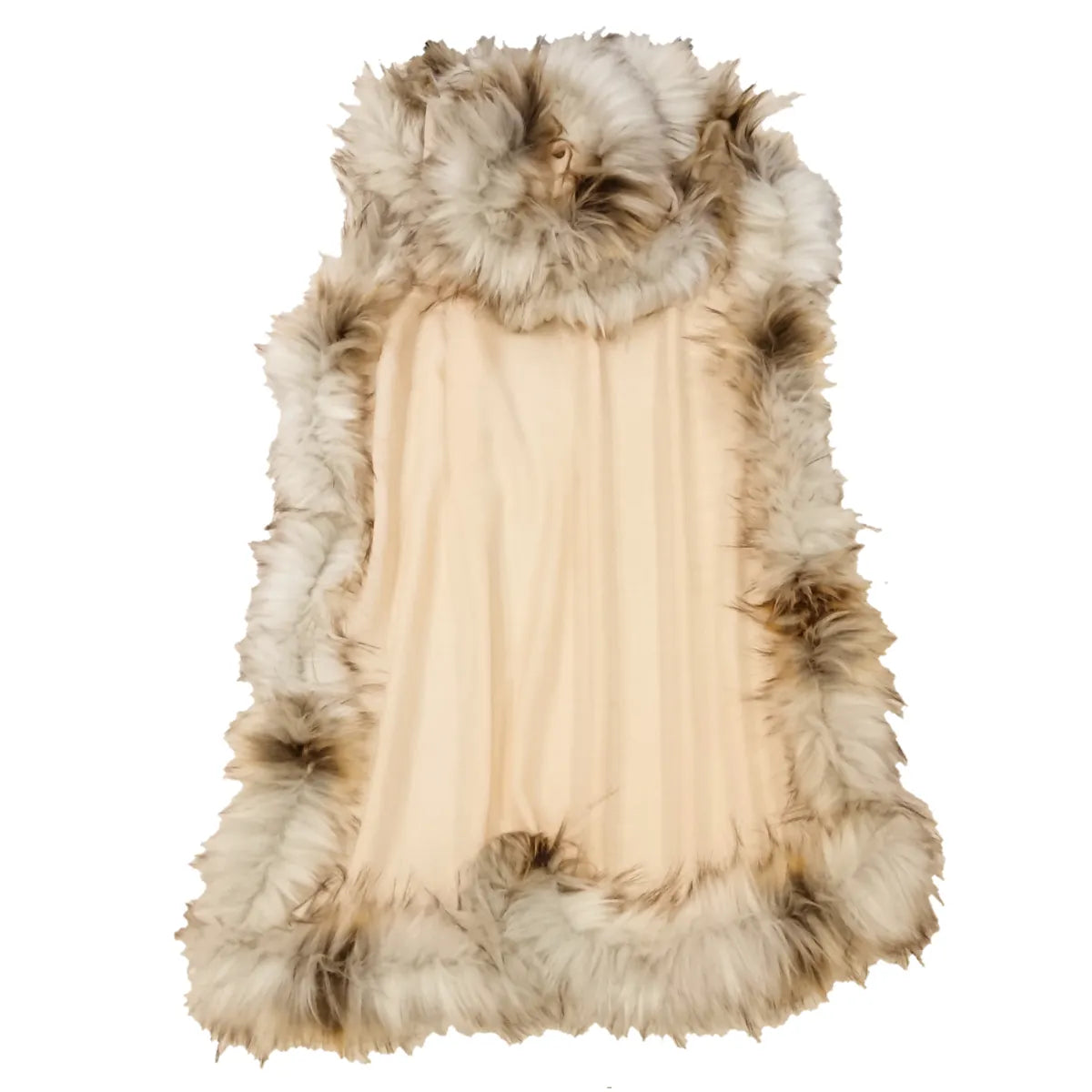 Pure Pashmina Cashmere Shawl with Fur Trim - TCG London