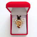 Swarovski Crystals Large Bee Lapel Brooch - TCG London