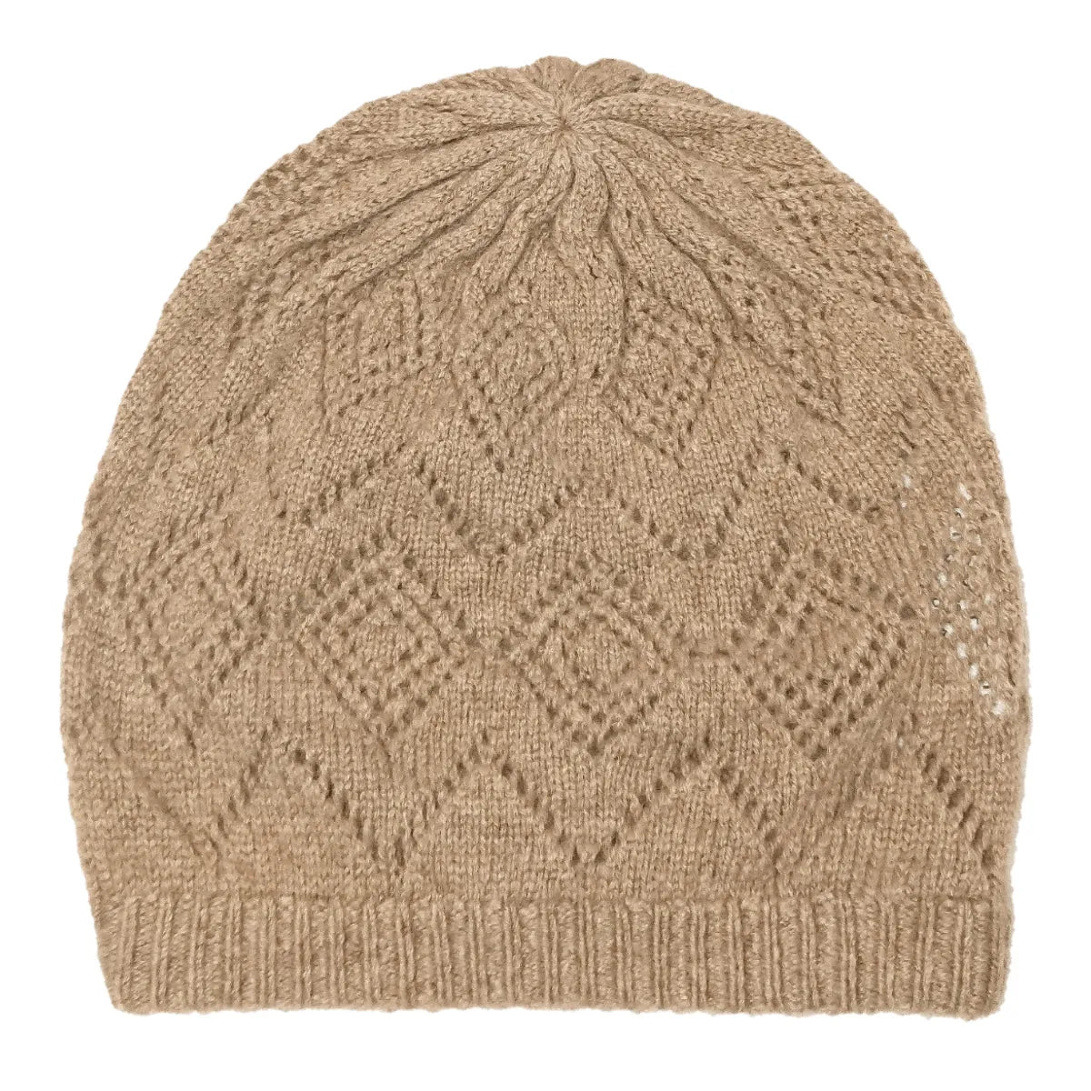 Scottish Cashmere Pointelle Beanie - TCG London