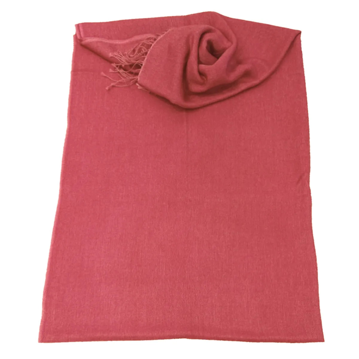 Pale Burgundy Cashmere and Silk Pashmina Shawl - TCG London