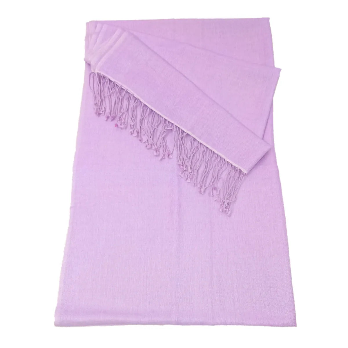 Pale Lavender Cashmere and Silk Pashmina Stole - TCG London