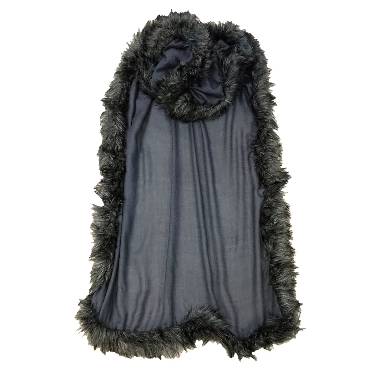 Pure Pashmina Cashmere Shawl with Fur Trim - TCG London