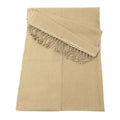 Sand Cashmere and Silk Pashmina Stole - TCG London