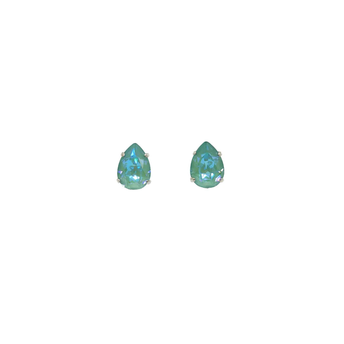 Swarovski Crystals Teardrop Stud Earrings - TCG London