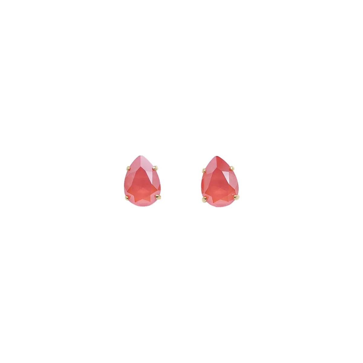 Swarovski Crystals Teardrop Stud Earrings - TCG London