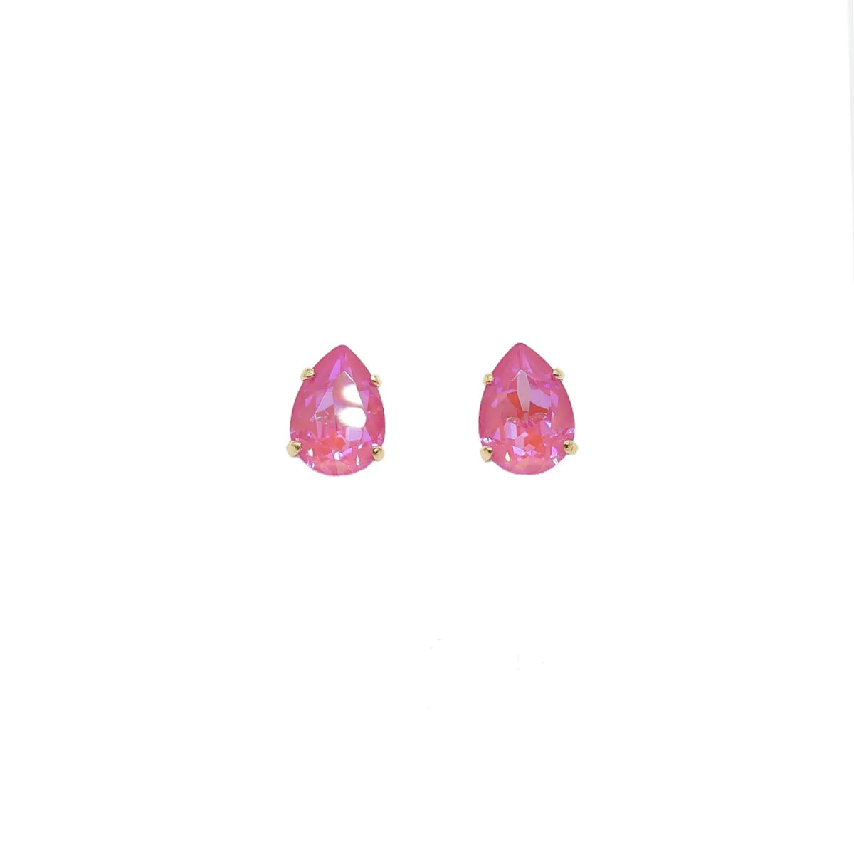 Swarovski Crystals Teardrop Stud Earrings - TCG London