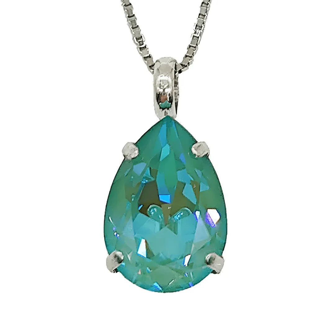 Small Swarovski Crystals Teardrop Pendant - TCG London