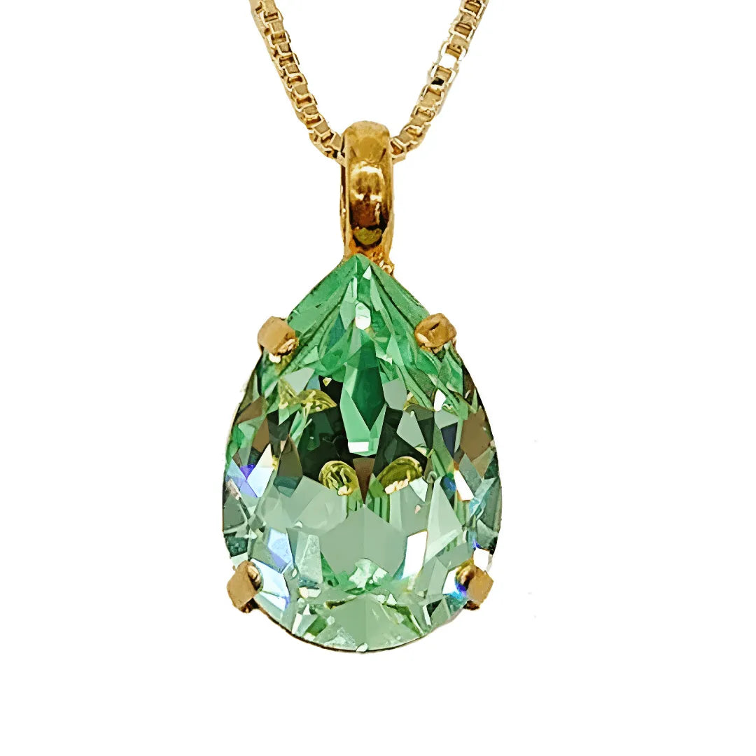 Small Swarovski Crystals Teardrop Pendant - TCG London