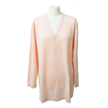 Loose Fit Cashmere V-Neck Long Tunic