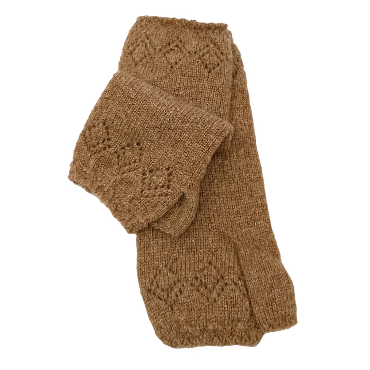 Scottish Cashmere Pointelle Wrist Warmers - TCG London