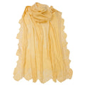 Yellow Lace Pure Pashmina Cashmere Shawl - TCG London