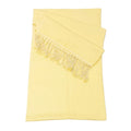 Yellow Cashmere and Silk Pashmina Stole - TCG London