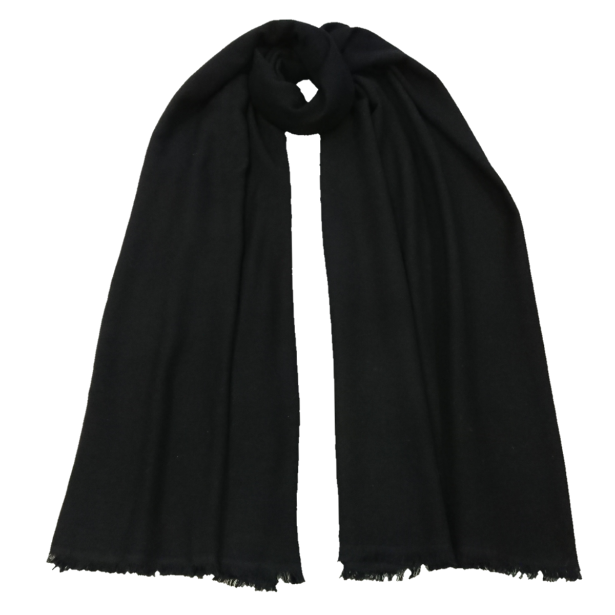 Ltd Edition Cashmere and Silk Black Extra Large Scarf