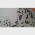 Silver Grey Cut-Out Design Pashmina Cashmere Stole Video - TCG London