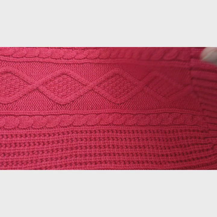 100% Pure Scottish Cashmere Luxury Cable Knit Scarf