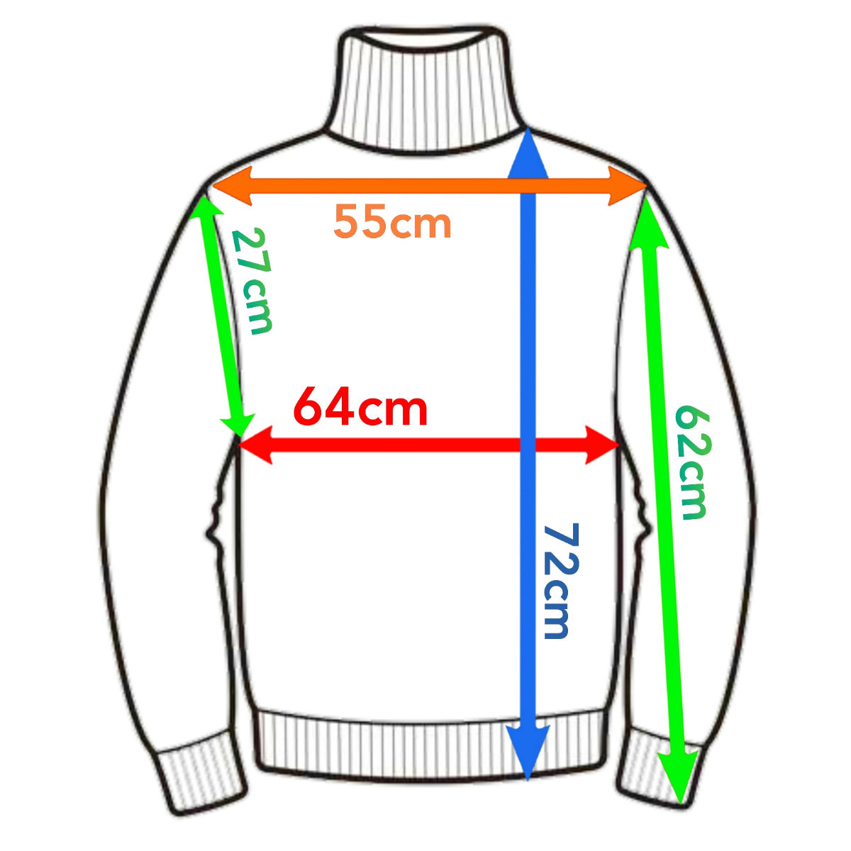 Men's Loose Fit Roll Neck 100% Pure Cashmere Jumper - Turnback Cuffs - Camel - XXL
