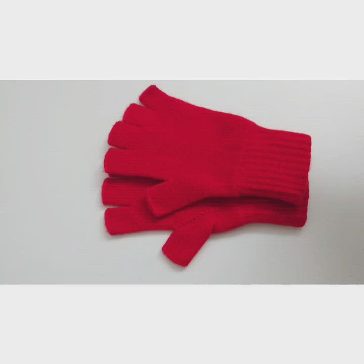 100% Pure Scottish Cashmere Fingerless Gloves