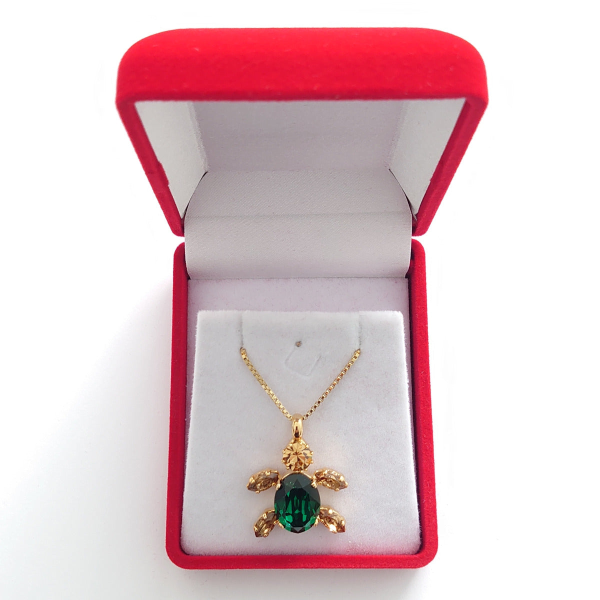 Small Turtle Pendant - Premium Luxury Crystals