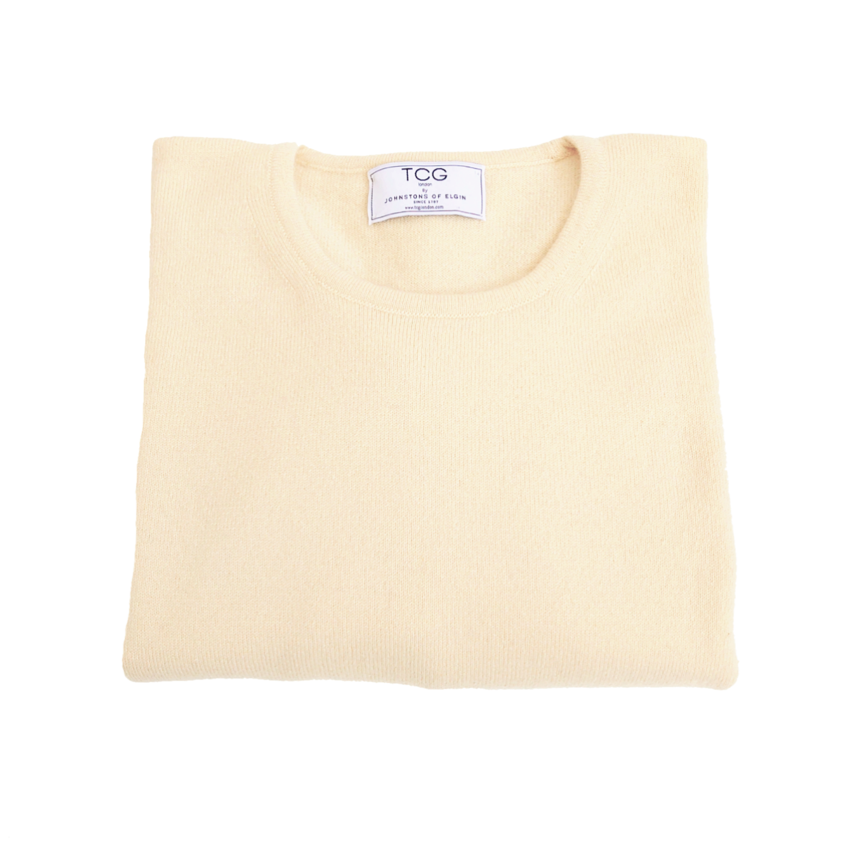 Ladies Oversized, Longline 100% Pure Cashmere Round Neck Tunic with Side Slits - Oatmeal - M