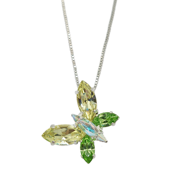 Swarovski Idyllia Pendant - Clover, Green 002-605-05649, Orin Jewelers
